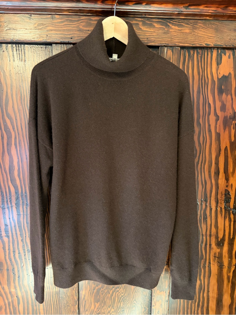 Women’s Splendid 100% Cashmere Brown Turtleneck Sweater